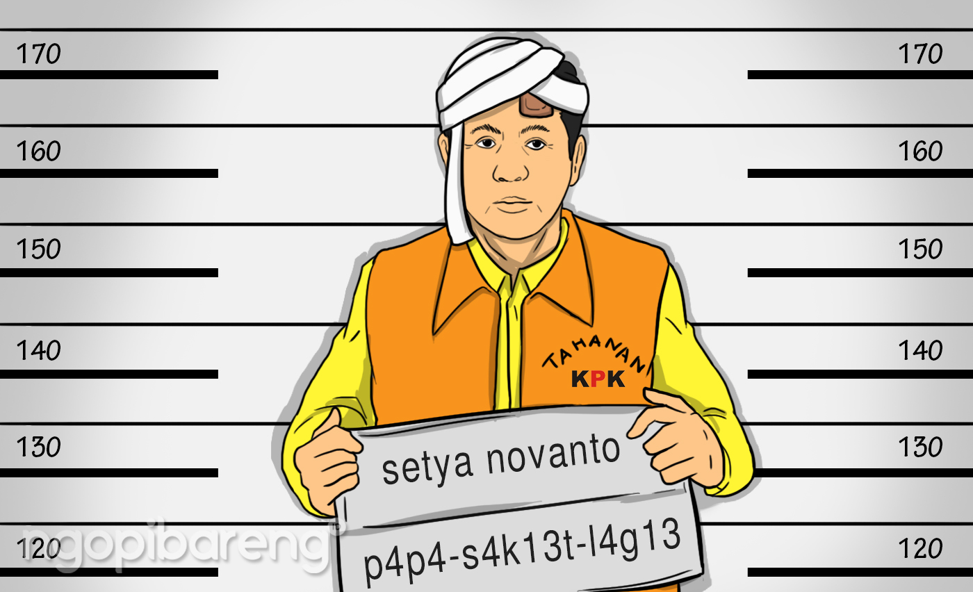 Illustrasi KPK Tahan Novanto