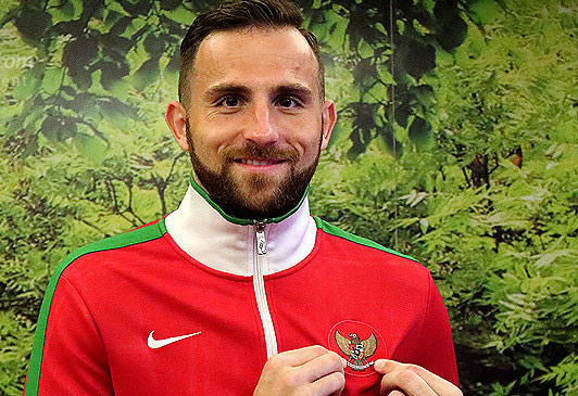 Ilija Spasojevic. akan menjalani debut perdana bersama Timnas Indonesia, petang nanti. 