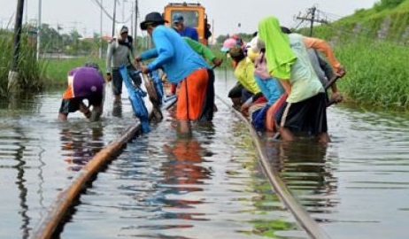 Banjir Porong. (foto : Antara)