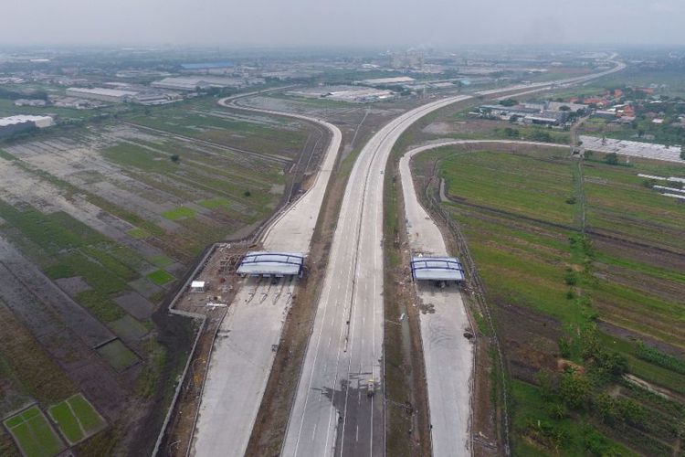 Foto Tol Sumo tampak dari udara. (Foto: Jasa Marga)