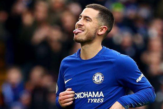 Gelandang Chelsea Eden Hazard makin dengan Real Madrid. foto:eurosport