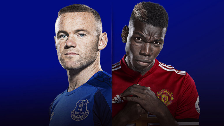 Wyane Rooney akan menghadapi mantan klubnya Manchester United yang mengandalkan Pogba, dini hari nanti. foto;skysport