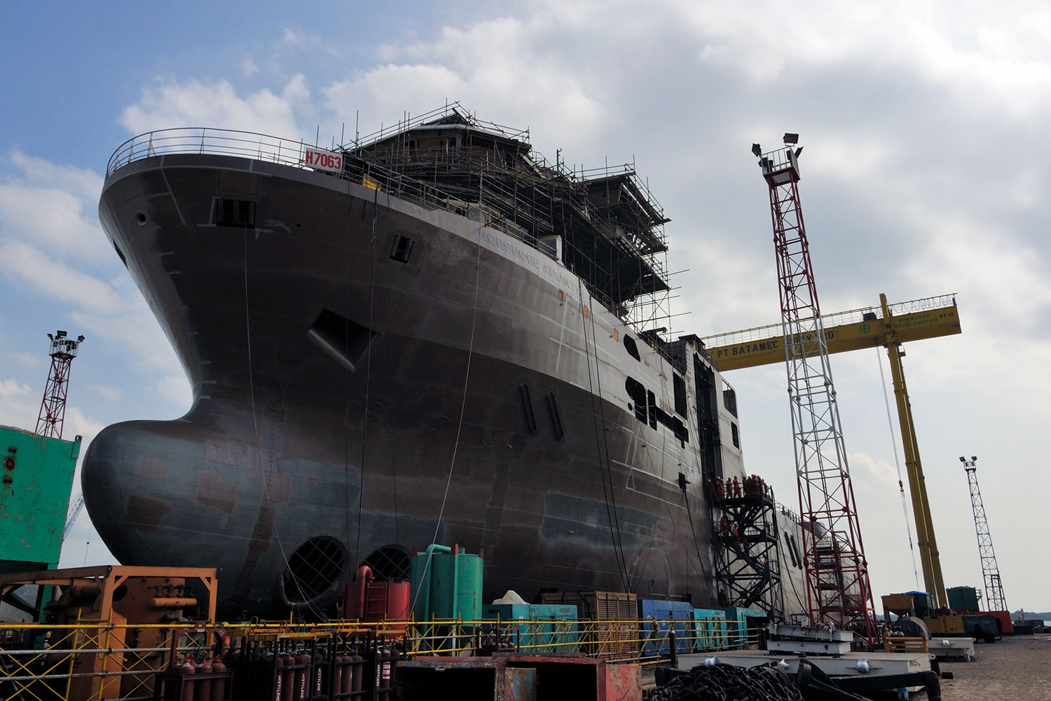 Foto ilustrasi industri shipyard di Batam. (Foto: maritimeinteriorindonesia)