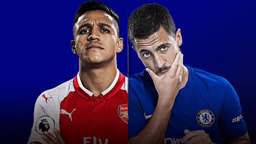 Dua pemain kunci Alexis Sanchez dan Hazrad akan bentrok dini hari nanti.Ilustrasi:skysport