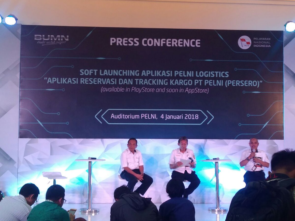 Soft Launching Aplikasi Pelni Logistics, di Jakarta, Kamis, 4 Januari 2018. (Foto: Istimewa)