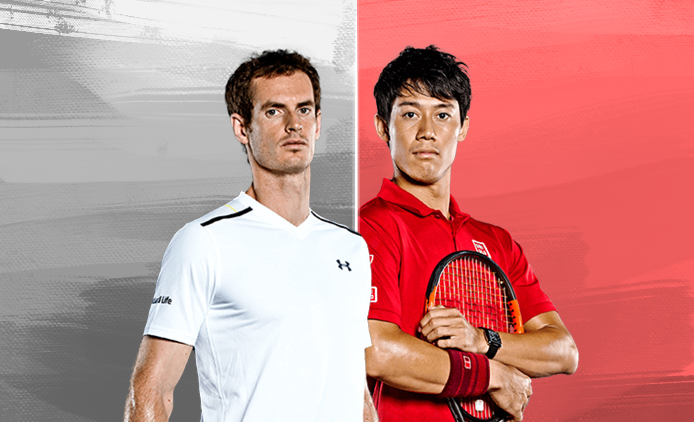 kiri (Andy Murray) kanan (Nishikori Kei) .foto: (kolase/atpworldtour.com)