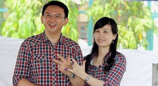 Ahok dan Veronica Tan. (Foto : Antara)