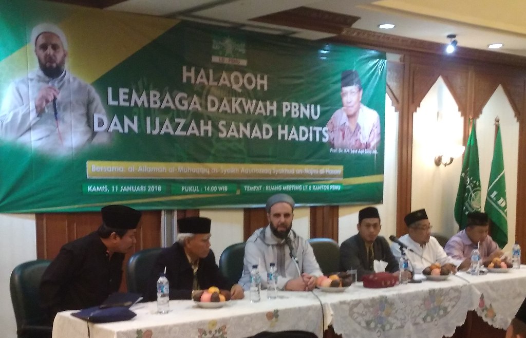 DAKWAH: Sejumlah ulama dari Suriah saat hadir di PBNU Jakarta. (foto: ist)