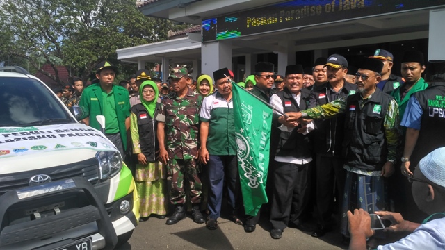 PEDULI: NU peduli sosial segera mengirim bantuan sebagai wujud solidaritas kemanusiaan. (foto: ist)