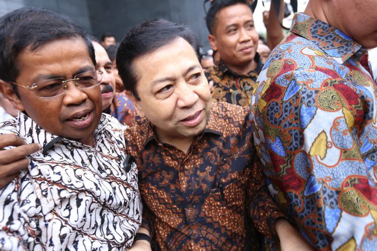 Poter kedekatan Idrus Marham dan Setya Novanto. (Foto: Kompas)