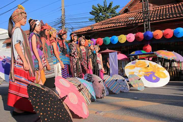 Payung nan cantik menggugah animo warga Chiang Mai, Thailand. Foto:Kemenpar