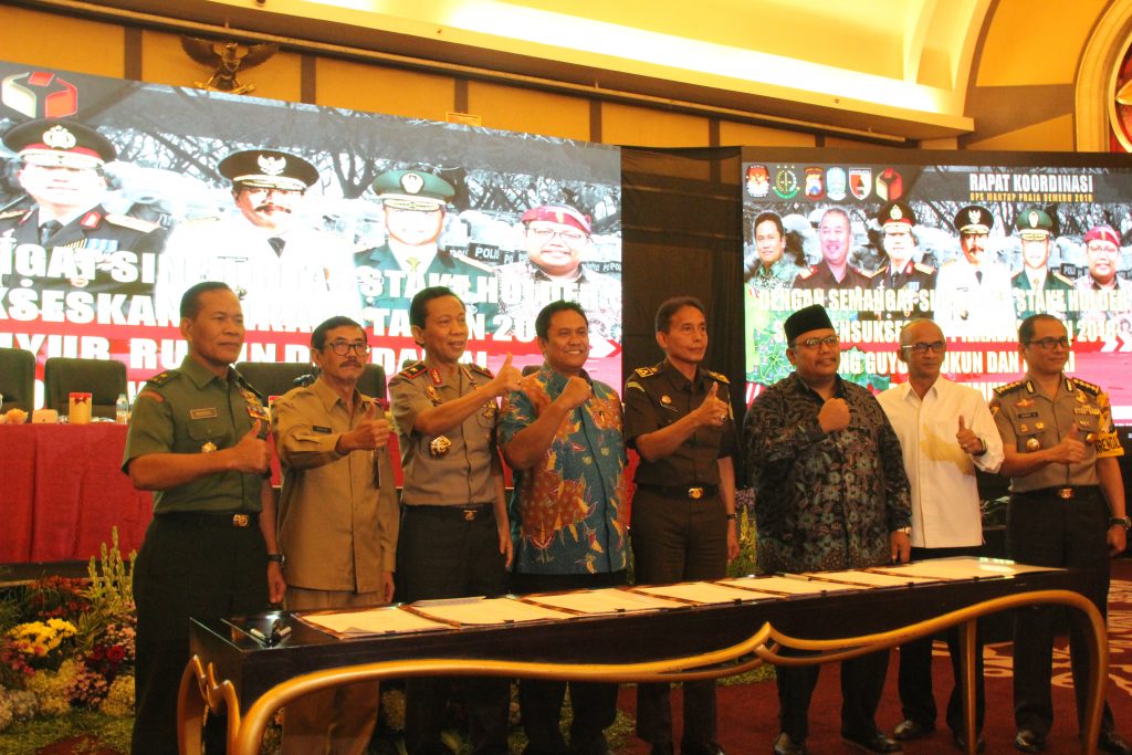 KPU, Polda, Bawaslu dan Stakeholder Lain yang Terlibat dalam Penyelenggaraan Pilkada 2018. (Foto: Ist)