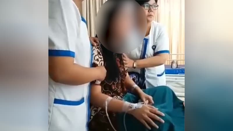 Korban histeris saat dipertemukan dengan pelaku pelecehan seksual terhadapnya. (Foto: Youtube)