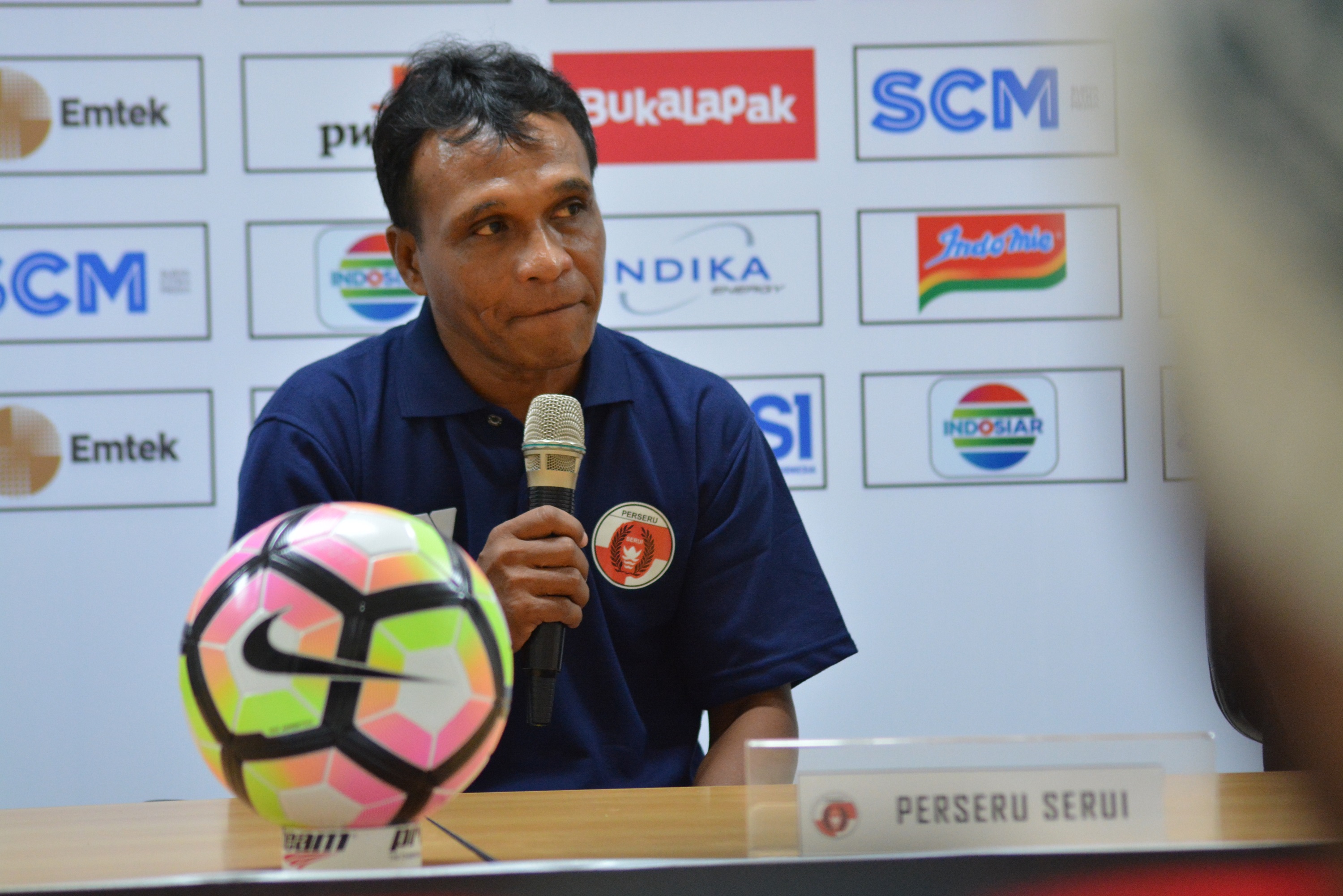 Pelatih Perseru Serui, Alexander Saununu. (foto: hrs/ngopibareng)