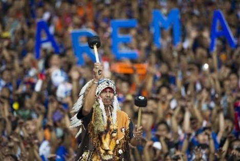 Pendukung Arema dipastikan  bakal meramaikan babak perempat final Piala Presiden 2018. foto:antara