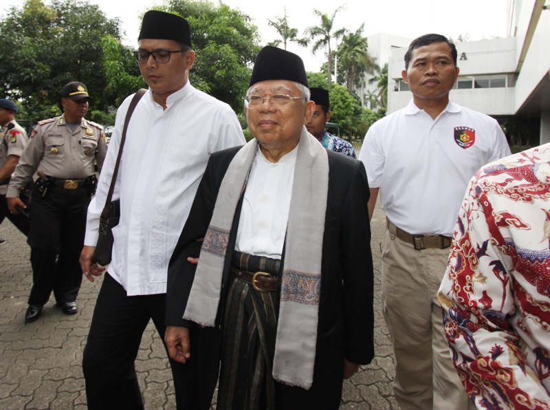 PENJELASAN: KH Ma'ruf Amin, Ketua Umum Majelis Ulama Indonesia (MUI) Pusat. (foto: dok ngopibareng.id)