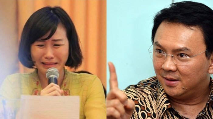 Veronica Tan dan Basuki Tjahaja Purnama atau Ahok. (Kolase)