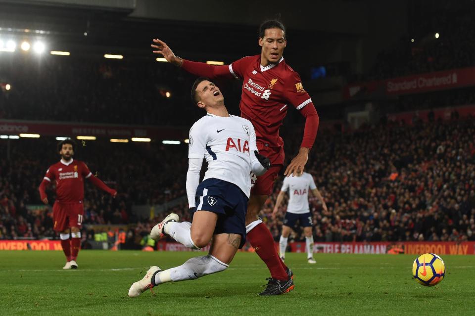 Duel Liverpool vs Tottenham di Stadion Anfiled, dini hari tadi. Foto:afp