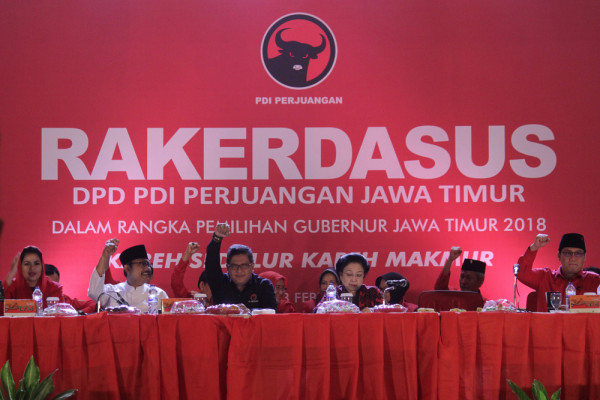 Rakerdasus PDI Perjuangan. (Foto : Antara)