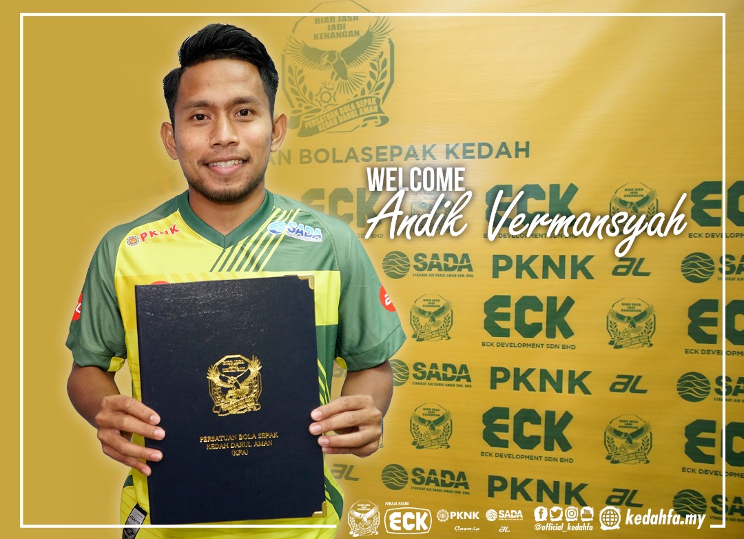 Foto Andik Vermansah di akun facebook resmi Kedah FA