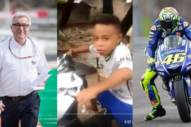 Bocah NTT menirukan gaya komentator lengedaris  MotoGP heboh di dunia maya. 