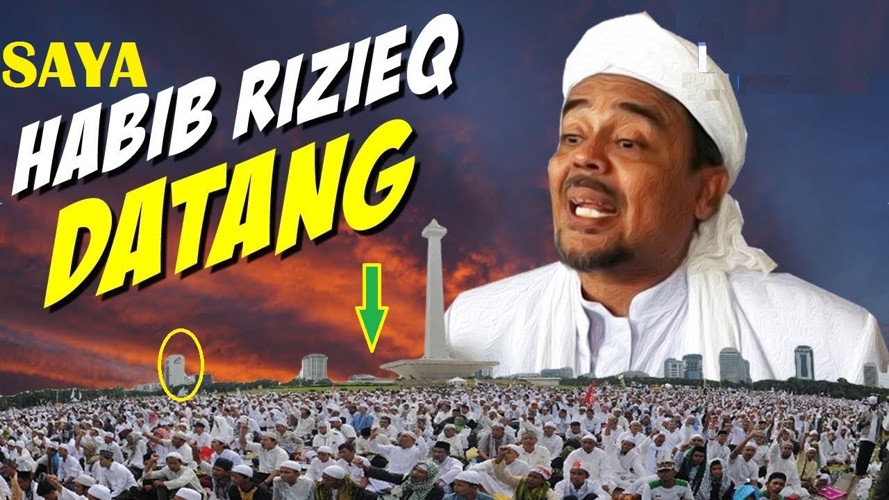 Rencana kedatangan Habib Rizieq pada reuni alumni 212 pada 2 Desember 2017 lalu (Foto: Youtube)