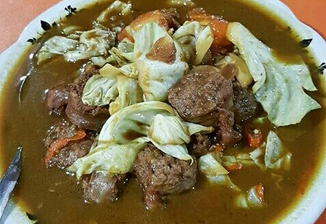 Tongseng kambing, enak tenan dan dilarang hanya melihat saja. Perlu datang dan menyantapnya. foto:happysuhadi