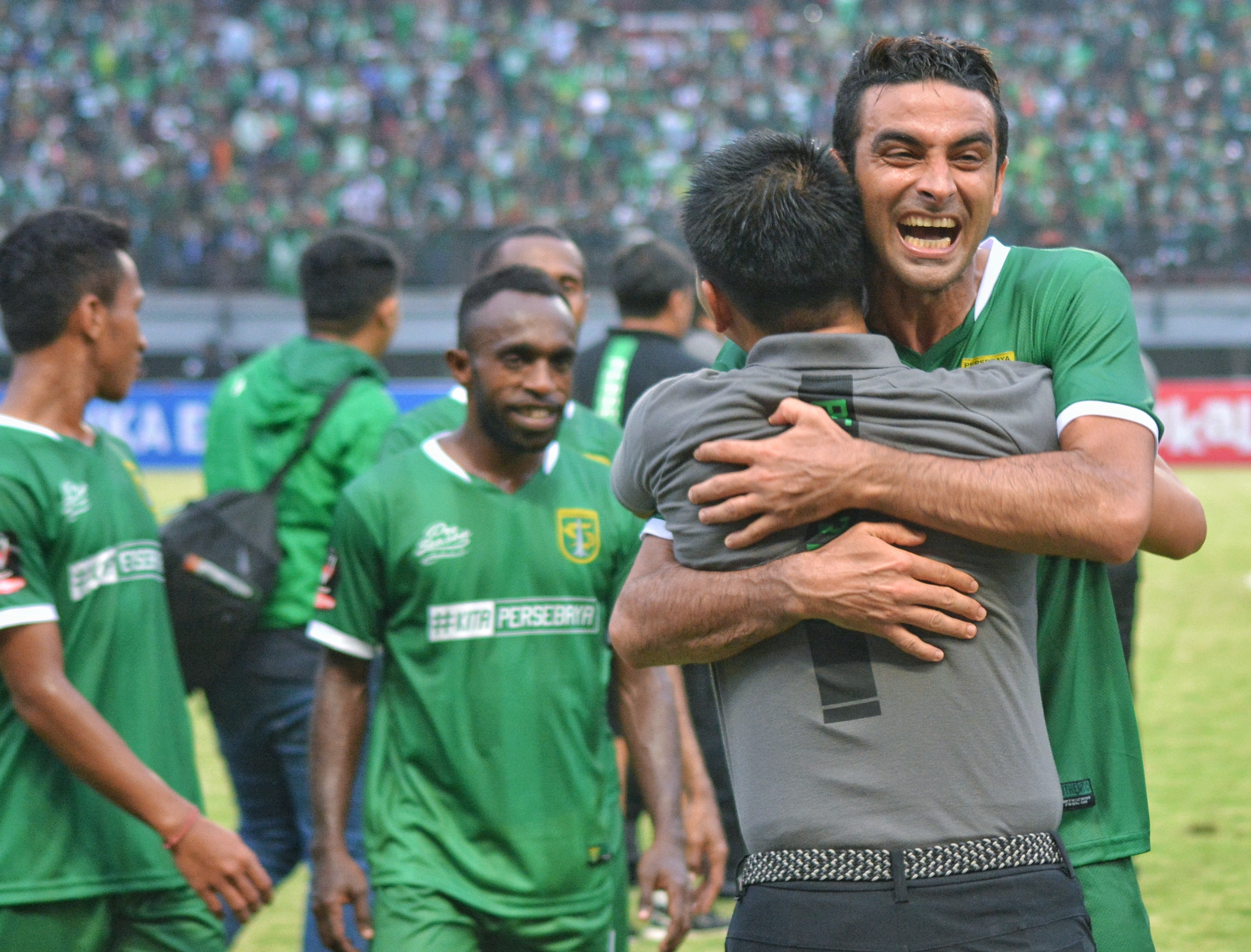 Pemain Persebaya, Otavio Dutra. (foto: ngopibareng) 