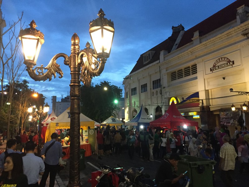 Jalan Tunjungan. (Foto: Farid/ngopibreng.id)