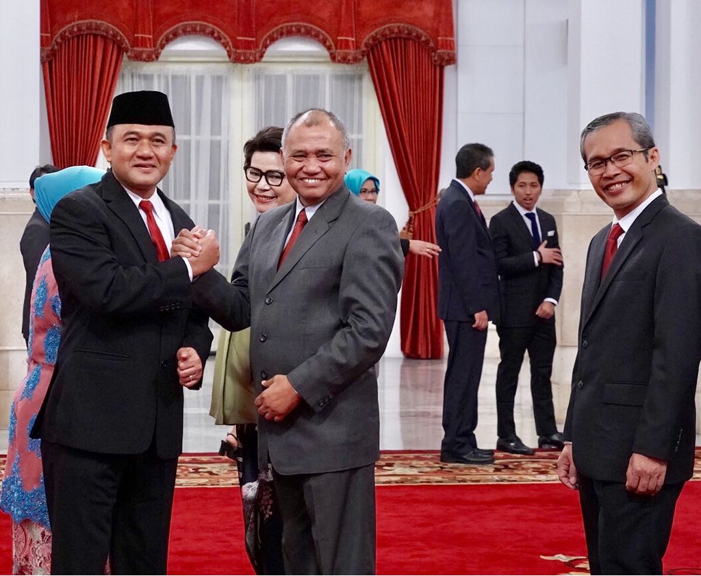 Dilantiknya Irjen Pol Heru Winarko sebagai Kepala BNN. (Foto: Antara)