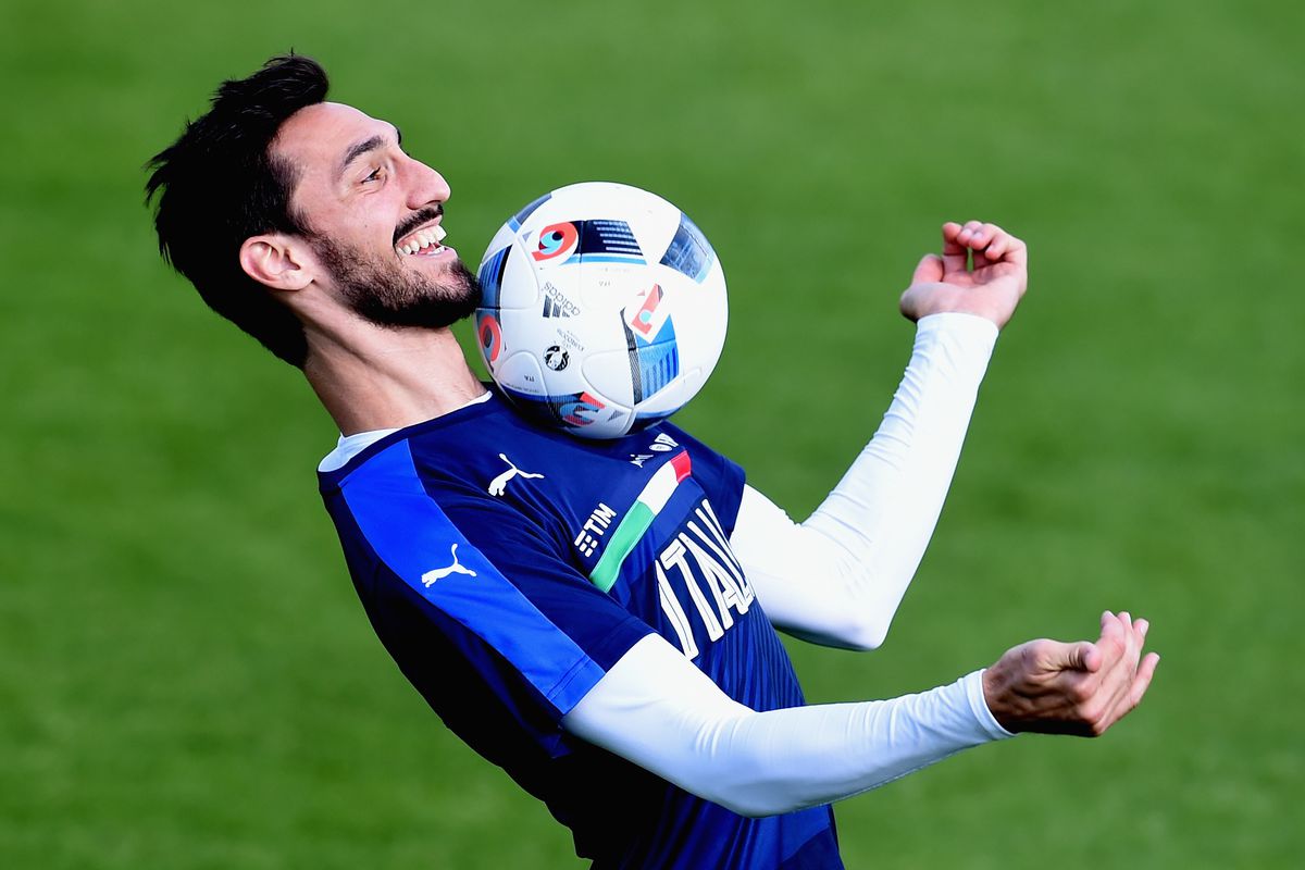 Davide Astori ketika masih berseragam Timnas Italia. foto:gettyimages 