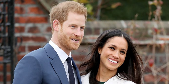 Pangeran Harry dan tunangannya, Meghan Markle.