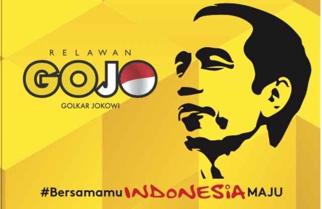 Gojo, kepanjangan dari Golkar-Jokowi. Relawan bentukan Golkar untuk memenangkan Jokowi dalam prilpres 2019. (Foto: Golkar) 