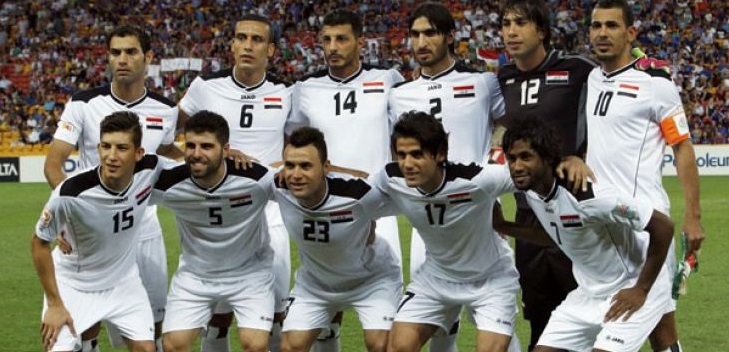 Pemain Timnas Irak. REUTERS