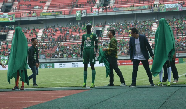 Launching Jersey baru Persebaya untuk kompetisi Liga 1 2018. (foto: hrs/ngopibareng)