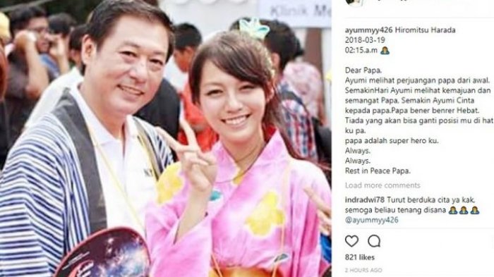 Postingan Ayumi Harada, (Instagram)