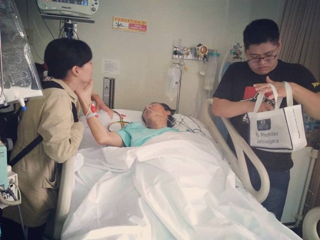 Kondisi Chef Harada ketika di rawat di Rumah Sakit. (Instagram)