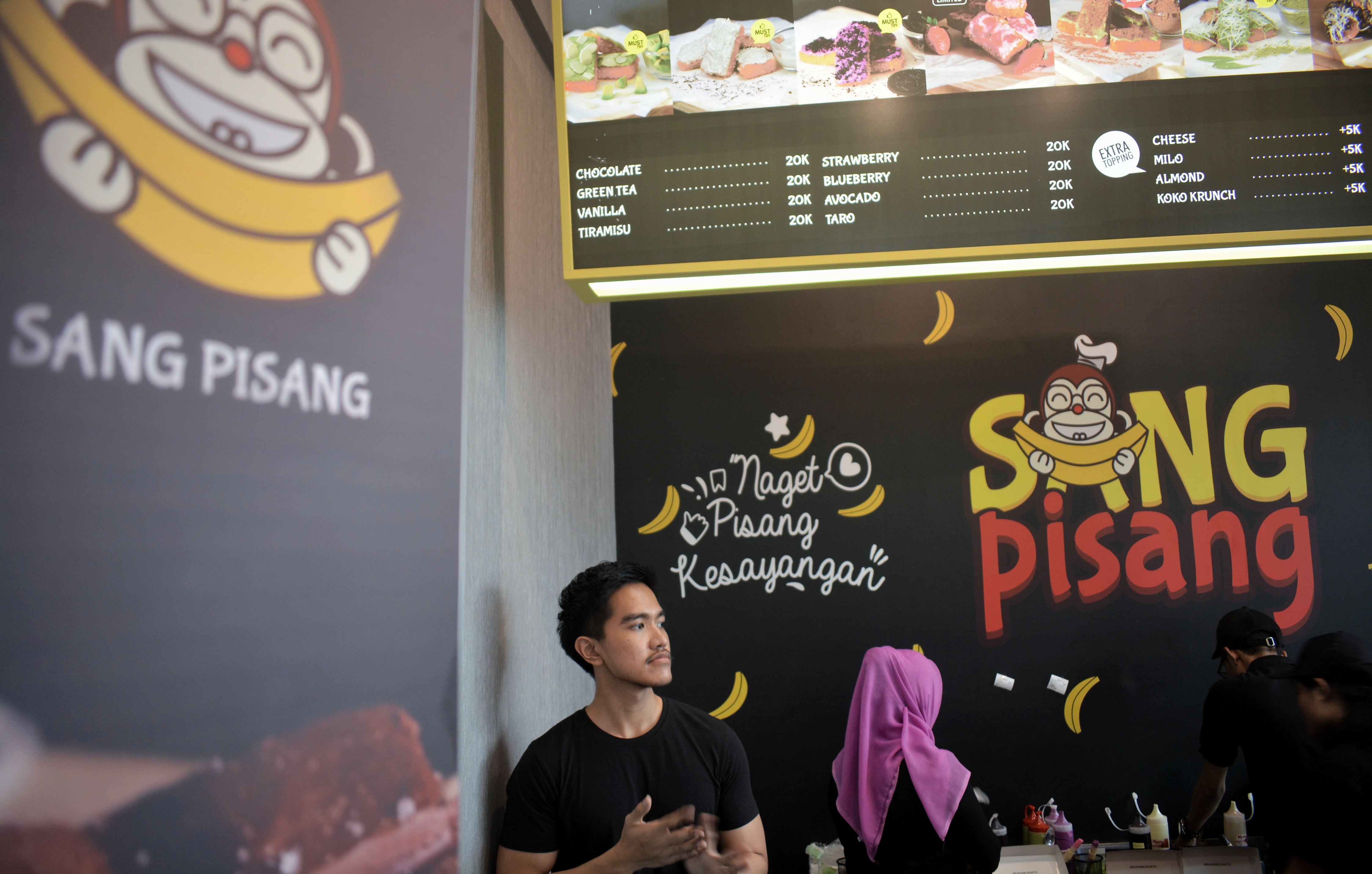 Sang Pisang, milik Kaesang Pengarep sudah bisa dinikmati di Surabaya. (foto: hrs/ngopibareng)