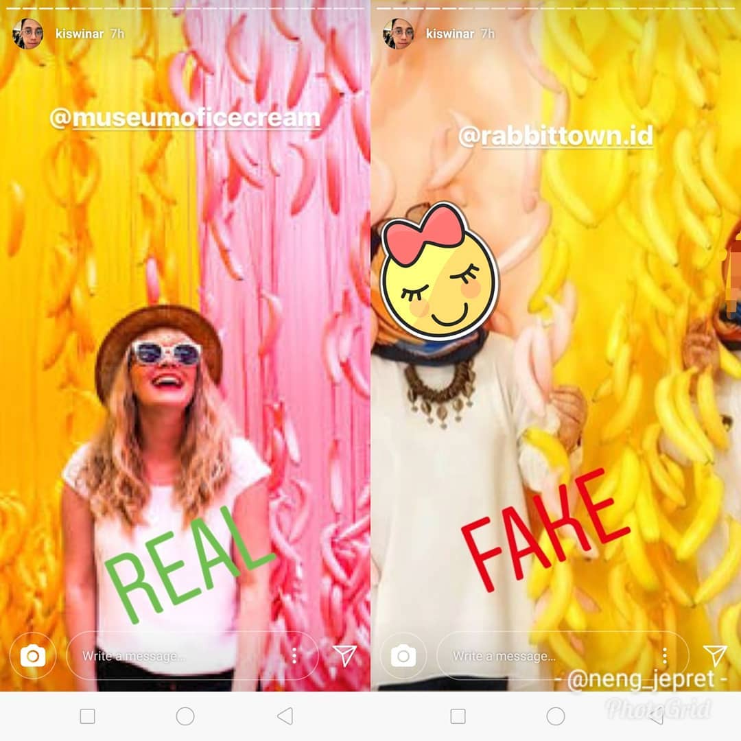 Foto bertema pisang yang menggantung. (Instagram)