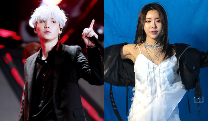 Suga dan Suran dikabarkan tengah dekat. (Soompi)