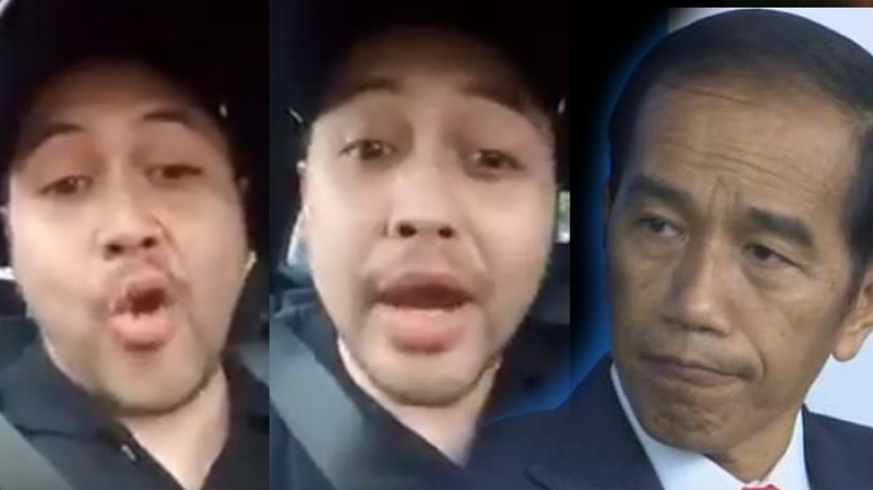 Tersangka ujaran kebencian, Arseto Pariadji, dan Presiden Jokowi.