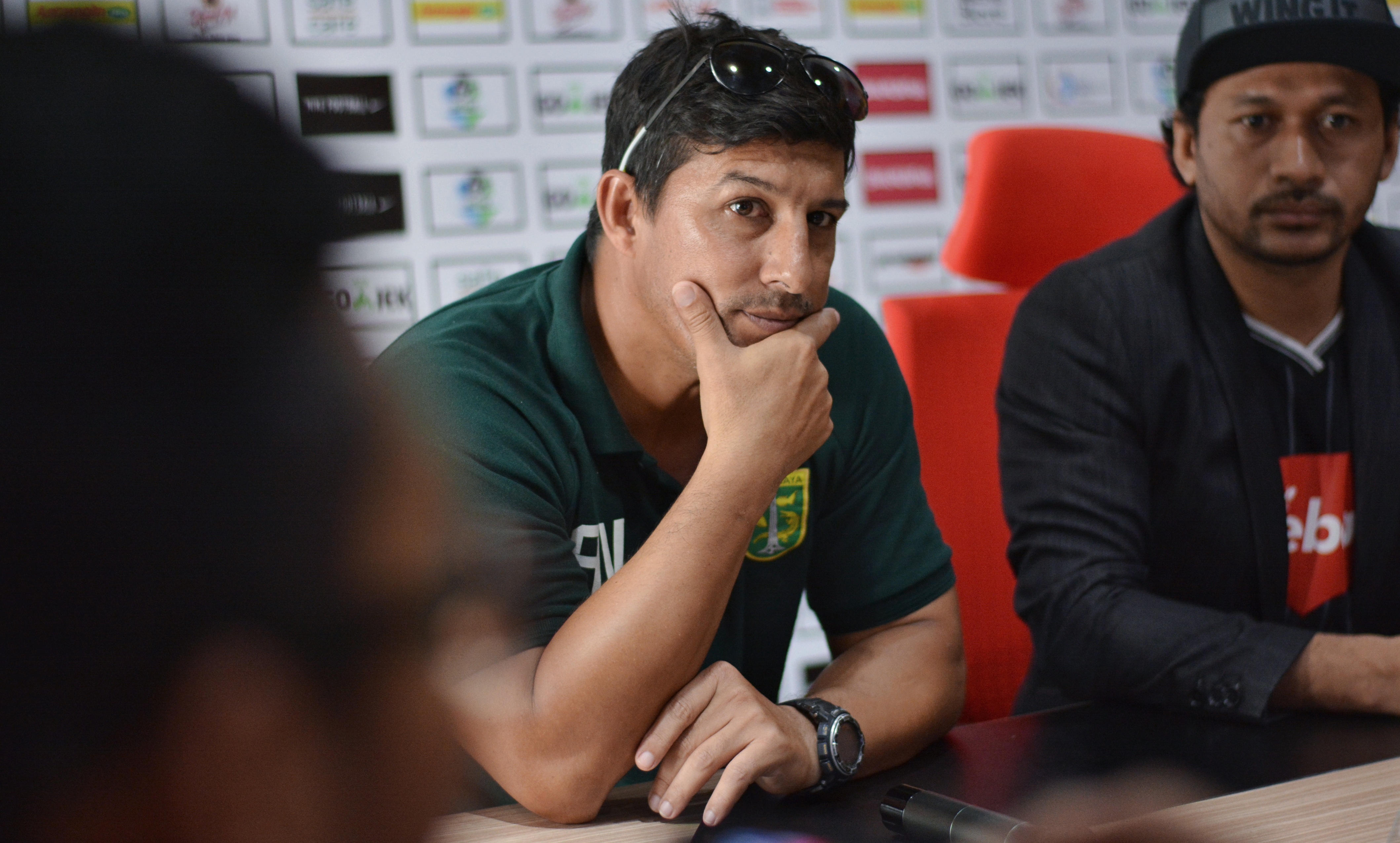 Pelatih Persebaya, Angel Alfredo Vera, Sabtu 7 April 2018. (foto: hrs/ngopibareng)