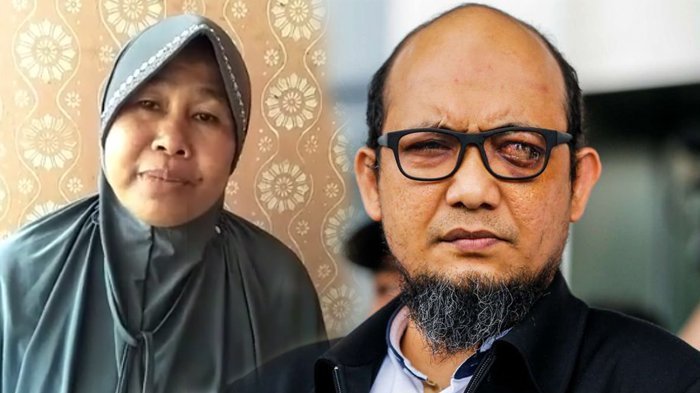 Ibu yang hendak donorkan matanya ke Novel Baswedan. (Foto: kolase)