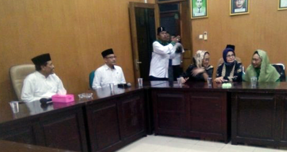 Sukmawati bertemu pengurus PWNU Jatim (Foto: WhatsApp)
