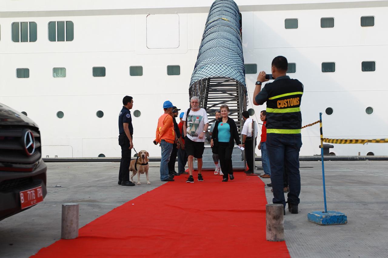 Disambut karpet merah. foto:kemenpar
