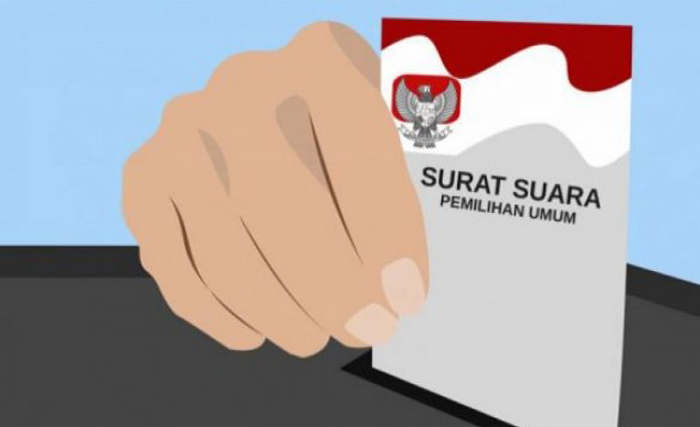 Ilustrasi surat suara. (Foto: Antara)