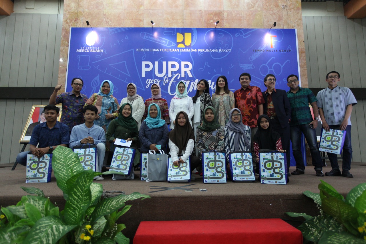 PUPR Goes To Campus 2018, dengan tema Perempuan Peduli Infrastruktur, yang digelar di Kampus UMB, Jakarta, Jumat, 20 April 2018. (Foto: Ist)