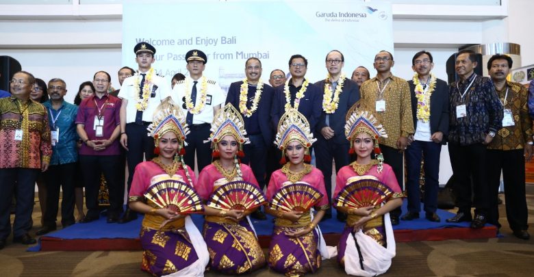 Sejarah baru, Mumbai-Denpasar. foto:kemenpar  