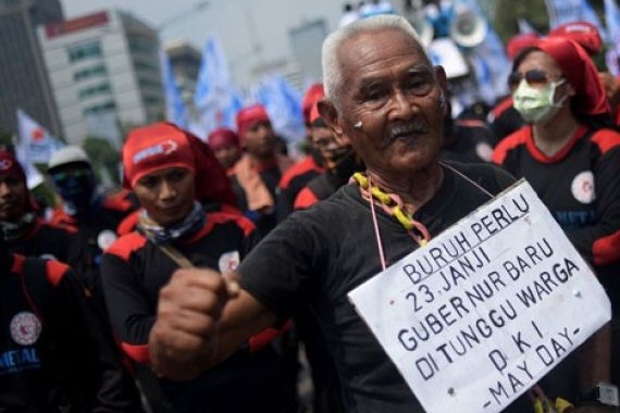 Ilustrasi foto Hari Buruh. (foto: Antara)