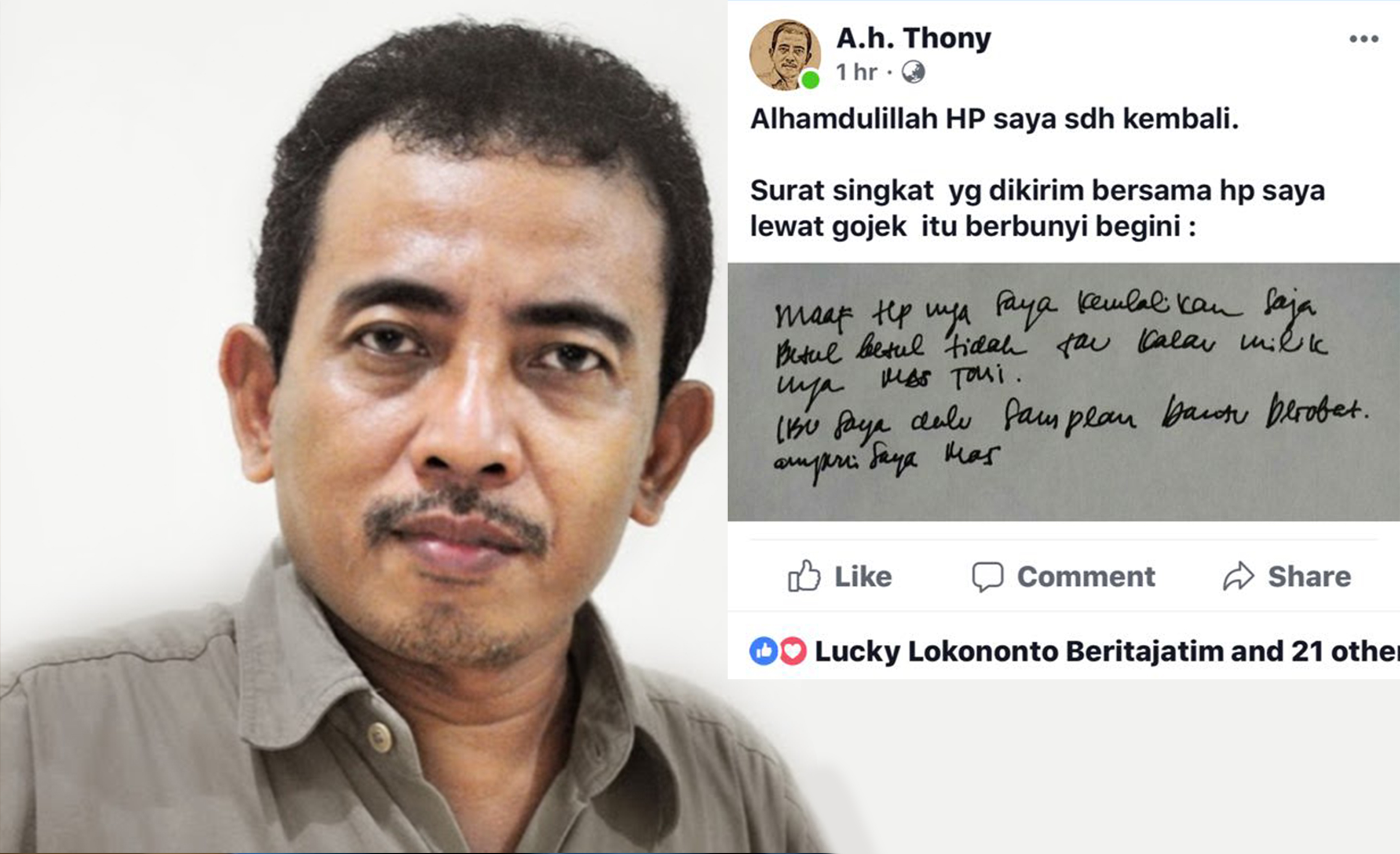 A.H. Thony. (Foto: Dokumentasi)